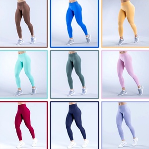 Leggings de yoga sans couture taille basse rehausseurs de fessiers avec logo personnalisé – Vêtements de sport de haute qualité pour la gym et le fitness – Grande vente - Product Image 2