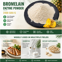 Bulkprijs 1200 GDU 2400 GDU Ananas Extract Bromelaïne Enzym Poeder