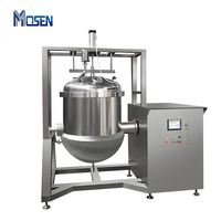 Machine horizontale de mélangeur de cuisson de vide automatique industriel de nourriture de pâte de haricot de confiture de chauffage électrique commercial à haute efficacité