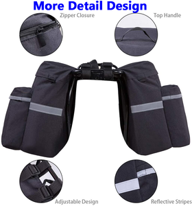 حقائب دراجة خفيفة الوزن 3 في 1 مقاومة للماء لراكبي الدراجات - Product Image 2