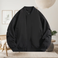 Veste de moto coupe-vent personnalisée avec logo, veste bomber décontractée pour homme, imperméable, hiver, vente en gros, tailles grandes pour homme