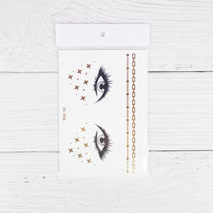 Visage tatouages autocollant papillon <span class=keywords><strong>étoile</strong></span> tache de rousseur métallique <span class=keywords><strong>tatouage</strong></span> temporaire pour femmes filles maquillage danseur Costume fête - Product Image 5