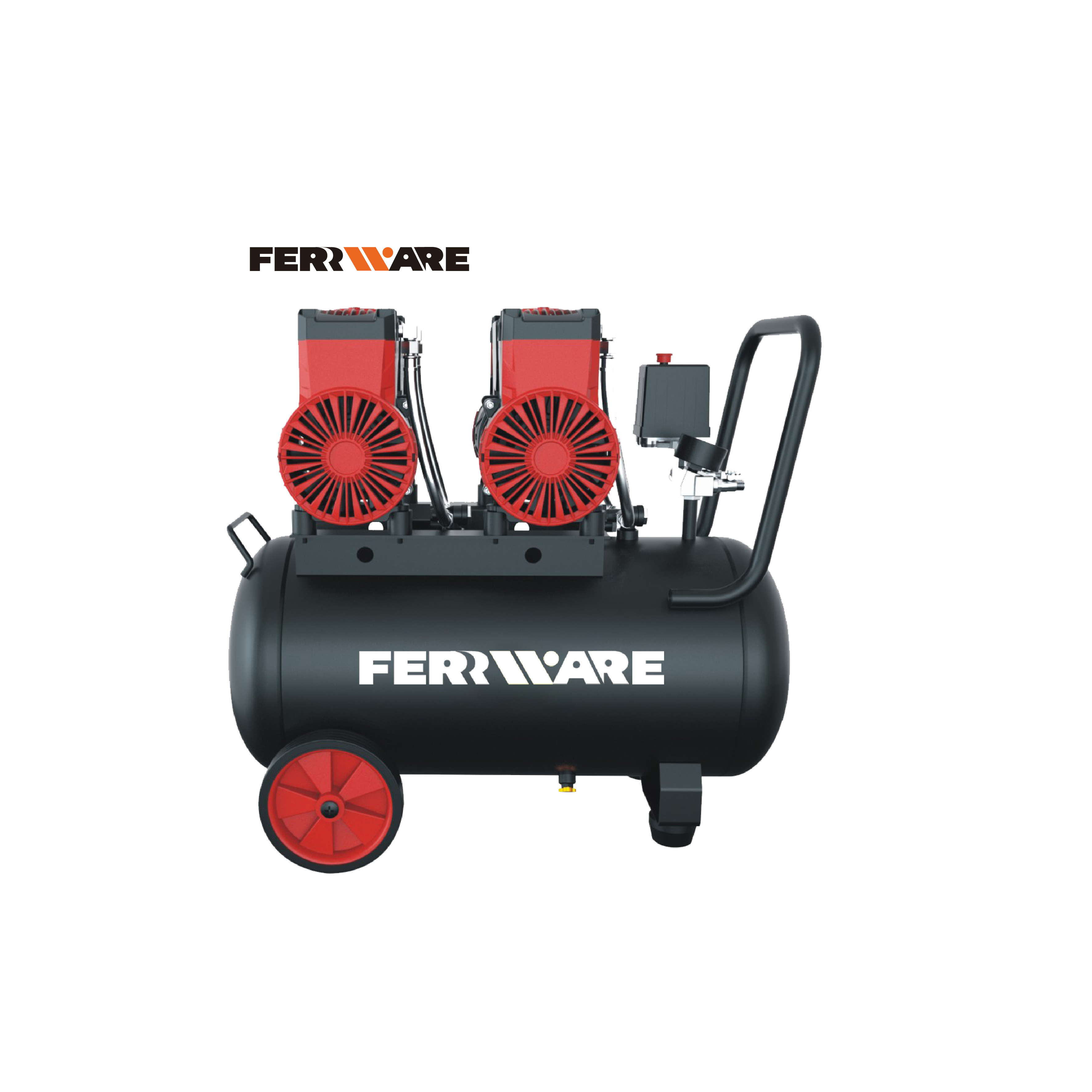 220 В, без масла, 50 литровые компрессоры, 1680 Вт, поршневой двухцилиндровый воздушный компрессор, цены, готов к отправке