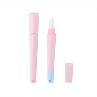 Tube de gloss à lèvres carré personnalisé, flacon cosmétique vide, applicateur souple, emballage hermétique