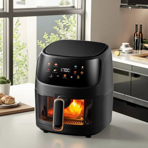 Grande 8L intelligente elettrico friggitrice ad aria forno nuovo olio-Free multifunzionale quadrato Cook macchina moderna in plastica per auto di casa - Product Image 1