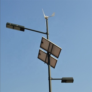 High Brightness IP67 <b>LED</b> 8m 60w Wind Solar Hybrid Street <b>Light</b> for Road - Product Image 5