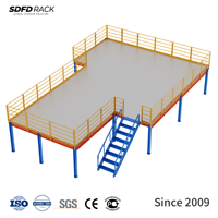 Solution de plancher et de rayonnage industriels SDFD pour l'extension de capacité d'entrepôt