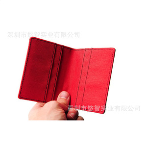 Stylish canvas <b>document</b> <b>holder</b>/card sleeve, passport <b>holder</b>, multi-card slot card <b>holder</b>, public transport card sleeve, logo - Product Image 3