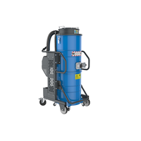 Aspirateur industriel humide et sec 75L avec système de pulvérisation automatique 3.6kW 600m³/h, forte aspiration, filtre HEPA pour usine et atelier
