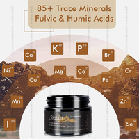 Shilajit Pur Sans Étiquette Sans Logo Vente en Gros Résine de Shilajit Végétalienne de l'Himalaya 600mg Shilajit Naturel Végétalien en Gélules