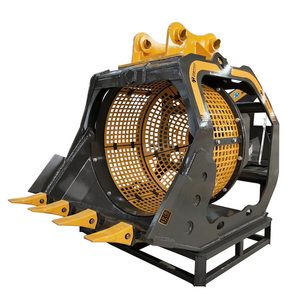 Tolva de cribado por tambor  MSB 08 Cribadora de arena <span class=keywords><strong>m</strong></span>óvil para excavadoras Mejorada - Product Image 1