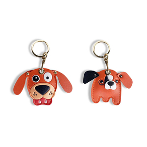 QY Porte-Clés Créatif En Cuir Bulldog Avec Charm Chien Cartoon Pour Amoureux Des Animaux - Product Image 3