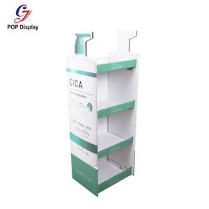 Produsen kustom Stan peraga karton promosi kertas berdiri lantai merchandise toko ritel untuk sampo Kecantikan Kosmetik - Product Image 3