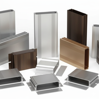 Profil de fenêtre en aluminium professionnel Profilé en aluminium extrudé pour fenêtres Section de matériau de cadre de porte
