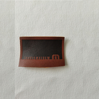 Étiquette de vêtement à motif évidé Seal Étiquette de jean Patch en cuir personnalisable