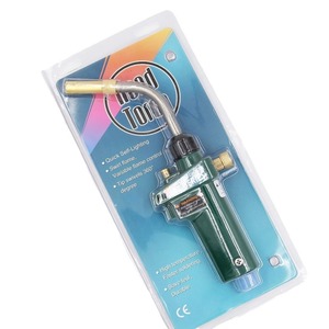 หัวเชื่อมแก๊ส Mapp Torch แบบหัวงอ 1800 องศาเซลเซียส พร้อมสวิตช์เดี่ยว จุดติดด้วยระบบ Piezo ชุบทองแดง - Product Image 5