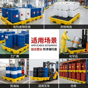 Leak-proof trays, hazardous waste chemical <b>drums</b>, laboratory tabletops, leak-proof secondary containers, spill-proof <b>plastic</b>, - Product Image 4