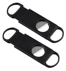 Cortador de Cigarros Portátil Mini de Metal Negro Hecho a Mano con Doble Cuchilla de Plástico ABS - Product Image 1