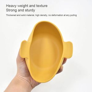 Assiette en silicone portable pour enfants, compatible micro-ondes, motif dessin animé, durable, facile à nettoyer, pour la cuisine domestique - Product Image 6