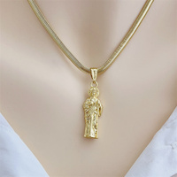 Collier Pendentif Fleur en Zircon Plaqué Or 18K Style Européen et Américain Vintage Chaînes Classiques Tendance Vente en Gros