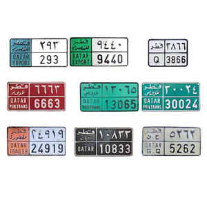 Placa de Matrícula de Metal Personalizada de Sublimación Directa de Fábrica, Placa de Matrícula de Metal con Número de <span class=keywords><strong>Qatar</strong></span> - Product Image 5