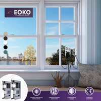 Fenêtres à guillotine EOKO Hurricane Impact NFRC à double vitrage, à rupture de pont thermique en aluminium, qualité commerciale