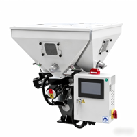 Machine industrielle automatique de dosage et de mélange de masterbatch, volumétrique couleur, à double vis conique, en acier inoxydable, haute vitesse