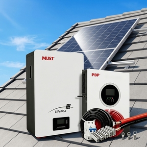 ระบบพลังงานแสงอาทิตย์ MPPT 10KW ประสิทธิภาพเสถียร พร้อมแบตเตอรี่ 10KWH 6000 รอบการใช้งาน ราคาโรงงาน ชุดสมบูรณ์แบบสำหรับบ้านพักตากอากาศแบบออฟกริด - Product Image 1