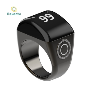 Anneau intelligent QB702 en alliage de <span class=keywords><strong>zinc</strong></span> AMOLED, contrôlé par application, avec compteur, alarme, surveillance du sommeil, compatible iOS, IP68, pour musulmans - Product Image 6