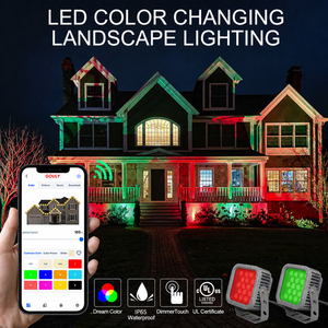 Lumière de jardin LED extérieure étanche IP67 24V personnalisée par l'usine Gouly, lumière de jardin RGB pour maison, pelouse - Product Image 5
