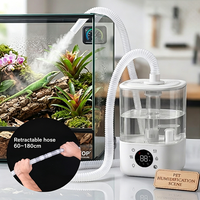 Incubateur d'œufs de reptiles, humidificateur, commande à bouton mécanique, grande capacité de 4L avec tuyau rétractable pour caméléon, lézard, tortue
