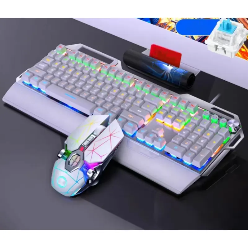 Set tastiera e mouse meccanici al miglior prezzo esports cafe ame black axis Internet cafe network desktop notebook Gaming Keyboard