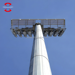 50ft 55ft 60ft 65ft 70ft 80ft 100ft Q235 Q345 Luz de poste de acero de estadio Luz de mástil alto de acero galvanizado con escaleras de escalada - Product Image 6