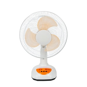 Portable <b>Solar</b> Fan with 2 LED Bulbs and <b>Foldable</b> <b>Panel</b> 12-Inch Orange ABS+PP Material Desktop Fan for Indoor/Outdoor Use - Product Image 3