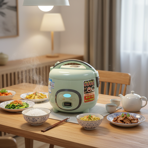 Olla Arrocera de 1.0L-1.8L con Fondo Antiadherente, Calentamiento Inferior y Temporizador Mecánico para Uso Doméstico en la Cocina - Product Image 2