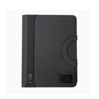 Bloc-notes multifonction sans fil B5 avec chargeur intégré 8000 mAh, classeur et fermeture éclair