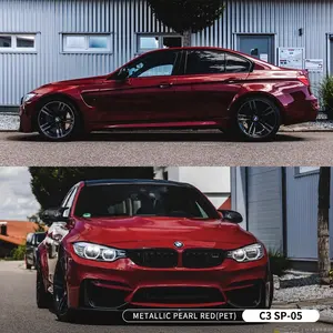 <span class=keywords><strong>Film</strong></span> de protection pour voiture Carbins, nouveau, brillant, métallisé, rouge nacré, avec dos <span class=keywords><strong>en</strong></span> PET transparent, libération <span class=keywords><strong>en</strong></span> <span class=keywords><strong>2021</strong></span> - Product Image 2