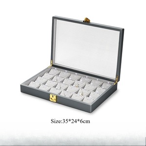 Caja de joyería personalizada de alta gama, de cuero PU, para pendientes, pulseras, collares y anillos, caja de almacenamiento y exhibición de joyas. - Product Image 3