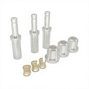 EX-<span class=keywords><strong>PRO</strong></span> Konektor Soket Pegas Mahkota Betina Kustom Berlapis Perak/Emas Kolom Tembaga Arus Tinggi 16A-320A M12X1.5 OD -45C - Product Image 1