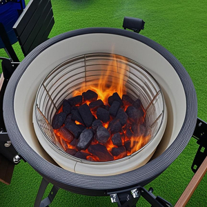 Barbecues en céramique de luxe AUPLEX XXL <span class=keywords><strong>Kamado</strong></span> 27 pouces pour cuisine extérieure, fabriqués pour l'extérieur - Product Image 6