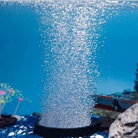Diffuseur de bulles de disque de pierre d'air Pompe à oxygène Machine à bulles de pierre de sable Plateau de disque de pierre d'air pour la culture hydroponique d'aquarium