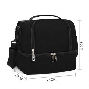 Bolsa de Almuerzo Impermeable de Doble Capa, Estilo Campestre, con Bolsillo Interior con Cremallera para Almacenamiento de Biberones al Aire Libre - Product Image 2