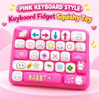 Jouet souple anti-stress en PU à rebond lent, clavier simulé viral transfrontalier, pour adultes, vendu individuellement