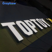 Publicité de restaurant de haute qualité, logo, chaîne led