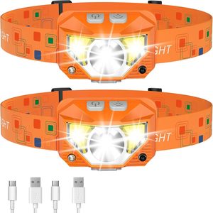 ไฟฉายคาดศีรษะ LED แบบชาร์จ USB 3W พร้อมเซ็นเซอร์ตรวจจับความเคลื่อนไหว แสงสีแดง กันน้ำ IP65 ระยะส่องสว่าง 50 เมตร เหมาะสำหรับการตั้งแคมป์ - Product Image 1