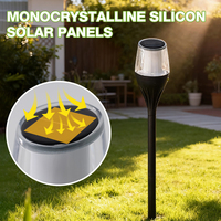 Lampe solaire à LED ambre de haute qualité en ABS et PC, étanche IP65, pour extérieur, avec contrôle de la lumière, idéale pour le jardin