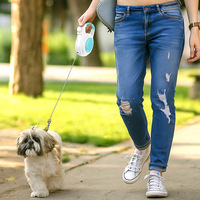 Nouvel Arrivage Laisse et Collier pour Chien en Nylon Robuste et Durable, Double Tête, Anti-Traction, Anti-Escape, Porté en Bandoulière