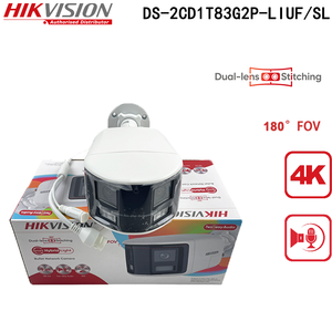 Hikvision DS-2CD1T83G2P-LIUF/SL 8MP Doble Lente 180 °   Cámara IP Bullet, Luz Híbrida Inteligente PoE IP67, Detección de Personas/Vehículos - Product Image 4