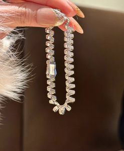 <span class=keywords><strong>Bracelet</strong></span> en <span class=keywords><strong>fil</strong></span> <span class=keywords><strong>de</strong></span> <span class=keywords><strong>téléphone</strong></span> argenté super flash pour femmes, <span class=keywords><strong>bracelet</strong></span> vintage <span class=keywords><strong>de</strong></span> luxe, esthétique cool - Product Image 5