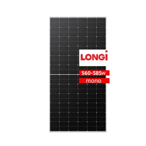 Longi Cheap Wholesale Mono PV Panel 182mm Half Cell 560W 570W 580W Solar Panel For Energy Saving